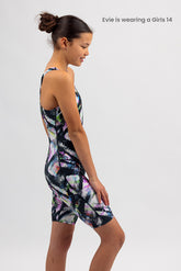 Girls Chlorine Resistant Legsuit - Don't Mess with Me